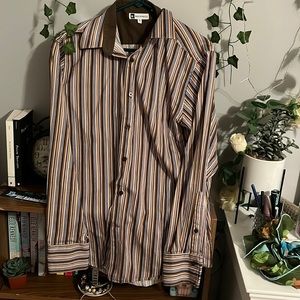 Bachrach Stripped Button-up